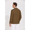 image:imageCOOFANDY Mens Casual Blazer Lightweight Slim Fit Suit Jacket Two Button Cotton Sport CoatsLight Brown