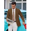 image:imageCOOFANDY Mens Casual Blazer Lightweight Slim Fit Suit Jacket Two Button Cotton Sport CoatsLight Brown