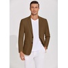 image:imageCOOFANDY Mens Casual Blazer Lightweight Slim Fit Suit Jacket Two Button Cotton Sport CoatsLight Brown