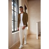 image:imageCOOFANDY Mens Casual Blazer Lightweight Slim Fit Suit Jacket Two Button Cotton Sport CoatsLight Brown