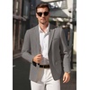 image:imageCOOFANDY Mens Casual Blazer Lightweight Slim Fit Suit Jacket Two Button Cotton Sport CoatsLight Grey