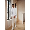 image:imageCOOFANDY Mens Casual Blazer Lightweight Slim Fit Suit Jacket Two Button Cotton Sport CoatsWhite