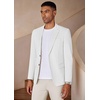 image:imageCOOFANDY Mens Casual Blazer Lightweight Slim Fit Suit Jacket Two Button Cotton Sport CoatsWhite