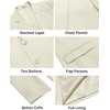 image:imageCOOFANDY Mens Casual Blazer Lightweight Sport Coats Two Buttons Slim Fit Suit Jacket for Business Wedding DressBeige