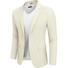 image:imageCOOFANDY Mens Casual Blazer Lightweight Sport Coats Two Buttons Slim Fit Suit Jacket for Business Wedding DressBeige