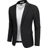 image:imageCOOFANDY Mens Casual Blazer Lightweight Sport Coats Two Buttons Slim Fit Suit Jacket for Business Wedding DressBlack