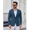 image:imageCOOFANDY Mens Casual Blazer Lightweight Sport Coats Two Buttons Slim Fit Suit Jacket for Business Wedding DressBlue