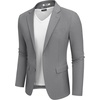 image:imageCOOFANDY Mens Casual Blazer Lightweight Sport Coats Two Buttons Slim Fit Suit Jacket for Business Wedding DressDark Grey