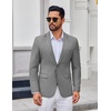 image:imageCOOFANDY Mens Casual Blazer Lightweight Sport Coats Two Buttons Slim Fit Suit Jacket for Business Wedding DressDark Grey