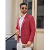 image:imageCOOFANDY Mens Casual Blazer Lightweight Sport Coats Two Buttons Slim Fit Suit Jacket for Business Wedding DressDark Red