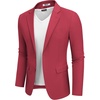image:imageCOOFANDY Mens Casual Blazer Lightweight Sport Coats Two Buttons Slim Fit Suit Jacket for Business Wedding DressDark Red