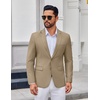 image:imageCOOFANDY Mens Casual Blazer Lightweight Sport Coats Two Buttons Slim Fit Suit Jacket for Business Wedding DressKhaki