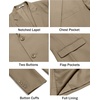 image:imageCOOFANDY Mens Casual Blazer Lightweight Sport Coats Two Buttons Slim Fit Suit Jacket for Business Wedding DressKhaki