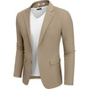 image:imageCOOFANDY Mens Casual Blazer Lightweight Sport Coats Two Buttons Slim Fit Suit Jacket for Business Wedding DressKhaki