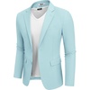 image:imageCOOFANDY Mens Casual Blazer Lightweight Sport Coats Two Buttons Slim Fit Suit Jacket for Business Wedding DressLight Blue