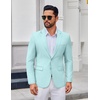 image:imageCOOFANDY Mens Casual Blazer Lightweight Sport Coats Two Buttons Slim Fit Suit Jacket for Business Wedding DressLight Blue