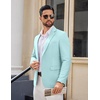 image:imageCOOFANDY Mens Casual Blazer Lightweight Sport Coats Two Buttons Slim Fit Suit Jacket for Business Wedding DressLight Blue