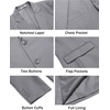 image:imageCOOFANDY Mens Casual Blazer Lightweight Sport Coats Two Buttons Slim Fit Suit Jacket for Business Wedding DressLight Grey