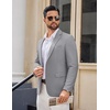 image:imageCOOFANDY Mens Casual Blazer Lightweight Sport Coats Two Buttons Slim Fit Suit Jacket for Business Wedding DressLight Grey