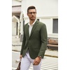 image:imageCOOFANDY Mens Casual Blazer Lightweight Unlined Sport Coat Regular Fit Two Button Suit JacketArmy Green