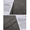 image:imageCOOFANDY Mens Casual Blazer Lightweight Unlined Sport Coat Regular Fit Two Button Suit JacketDark Charcoal
