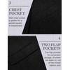 image:imageCOOFANDY Mens Casual Blazer Lightweight Unlined Sport Coat Regular Fit Two Button Suit JacketSolid Blazer  Black