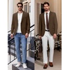 image:imageCOOFANDY Mens Casual Blazer One Button Lightweight Sport Coats Slim Fit Suit Jacket for Wedding Prom Party BusinessBrown