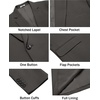 image:imageCOOFANDY Mens Casual Blazer One Button Lightweight Sport Coats Slim Fit Suit Jacket for Wedding Prom Party BusinessDark Gray