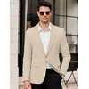 image:imageCOOFANDY Mens Casual Blazer One Button Lightweight Sport Coats Slim Fit Suit Jacket for Wedding Prom Party BusinessKhaki Gray