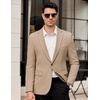 image:imageCOOFANDY Mens Casual Blazer One Button Lightweight Sport Coats Slim Fit Suit Jacket for Wedding Prom Party BusinessKhkai