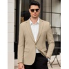 image:imageCOOFANDY Mens Casual Blazer One Button Lightweight Sport Coats Slim Fit Suit Jacket for Wedding Prom Party BusinessLight Khaki