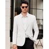 image:imageCOOFANDY Mens Casual Blazer One Button Lightweight Sport Coats Slim Fit Suit Jacket for Wedding Prom Party BusinessWhite