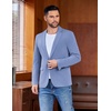 image:imageCOOFANDY Mens Casual Blazer One Button Sport Coat Lightweight Business Suit JacketBlue