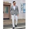 image:imageCOOFANDY Mens Casual Blazer One Button Sport Coat Lightweight Business Suit JacketLinen Grey