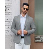 image:imageCOOFANDY Mens Casual Blazer One Button Sport Coat Lightweight Business Suit JacketLinen Grey