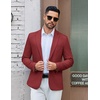 image:imageCOOFANDY Mens Casual Blazer One Button Sport Coat Lightweight Business Suit JacketWine Red