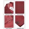 image:imageCOOFANDY Mens Casual Blazer One Button Sport Coat Lightweight Business Suit JacketWine Red