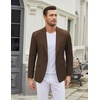 image:imageCOOFANDY Mens Casual Blazer One Button Sport Coat Slim Fit Lightweight Suit Blazer JacketBrown
