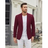 image:imageCOOFANDY Mens Casual Blazer One Button Sport Coat Slim Fit Lightweight Suit Blazer JacketDark Red