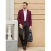 image:imageCOOFANDY Mens Casual Blazer One Button Sport Coat Slim Fit Lightweight Suit Blazer JacketDark Red
