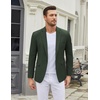 image:imageCOOFANDY Mens Casual Blazer One Button Sport Coat Slim Fit Lightweight Suit Blazer JacketDeep Green