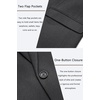 image:imageCOOFANDY Mens Casual Blazer One Button Sport Coat Slim Fit Lightweight Suit Blazer JacketDeep Grey