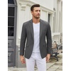 image:imageCOOFANDY Mens Casual Blazer One Button Sport Coat Slim Fit Lightweight Suit Blazer JacketDeep Grey