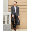 image:imageCOOFANDY Mens Casual Blazer One Button Sport Coat Slim Fit Lightweight Suit Blazer JacketDeep Grey