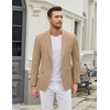 image:imageCOOFANDY Mens Casual Blazer One Button Sport Coat Slim Fit Lightweight Suit Blazer JacketKhaki