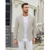 image:imageCOOFANDY Mens Casual Blazer One Button Sport Coat Slim Fit Lightweight Suit Blazer JacketLight Khaki