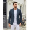 image:imageCOOFANDY Mens Casual Blazer One Button Sport Coat Slim Fit Lightweight Suit Blazer JacketNavy Blue