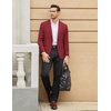 image:imageCOOFANDY Mens Casual Blazer One Button Sport Coat Slim Fit Lightweight Suit Blazer JacketWine Red