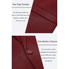 image:imageCOOFANDY Mens Casual Blazer One Button Sport Coat Slim Fit Lightweight Suit Blazer JacketWine Red