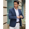 image:imageCOOFANDY Mens Casual Blazer Slim Fit Lightweight Sport Coat Two Button Suit JacketBlue
